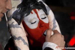 Aria Alexander giving her best in a cosplay